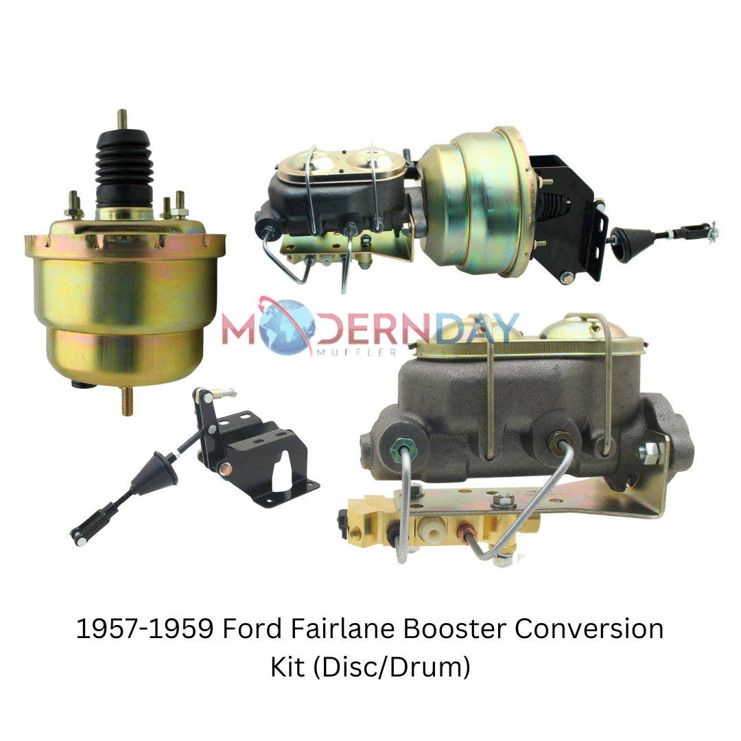t Fits 1957-1959 Ford Fairlane Booster Conversion Kit (Disc/Drum) FD-203 MBM Brakes