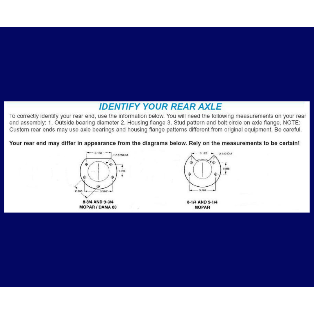 1957-1974 Mopar 8 3/4" Dana 60 Rear Disc Brake Kit; Rotors & E-Brake DBK834 Brakes MBM