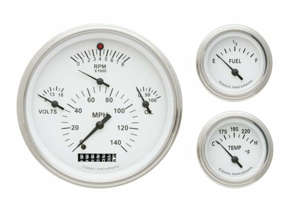 Speedometer for Chevy Bel Air black