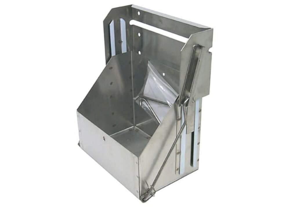 1959 Chevrolet 3B; Battery Tray - Custom Drop Down - Stainless stainless steel