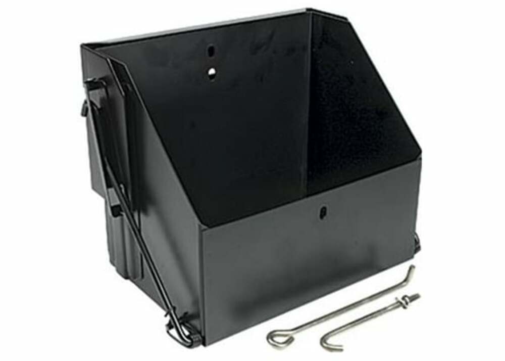 t Fits 1959 Chevrolet 3B; Battery Tray - Custom Drop Down - Steel - Black DDBT060 Brothers Trucks