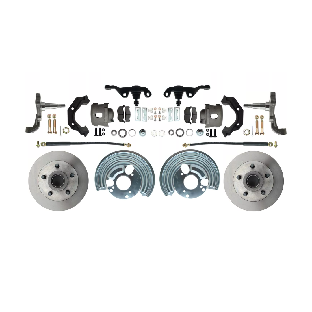 1962-1972 Mopar A; Front Disc Brake Converison Large Bolt 5x4.5 DBK6272A-45 Brakes MBM