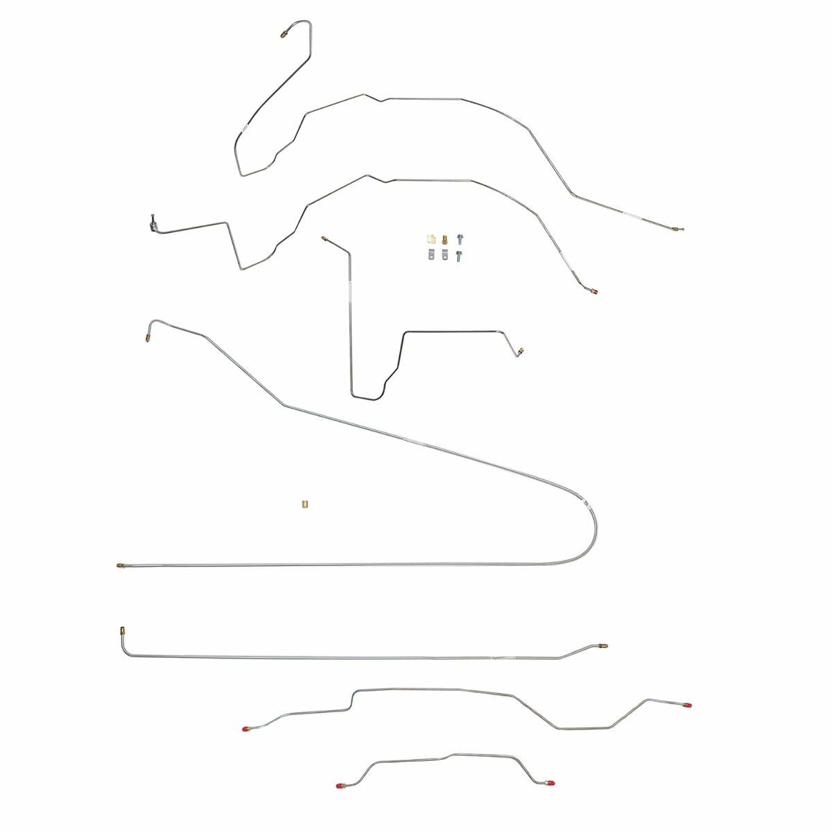 Brake Line for 1963-1966 Chevy C10 , Power Disc ABS disc brakes long bed stainless steel