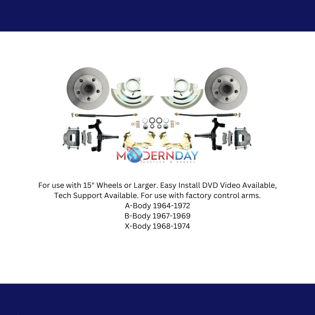 1964-1972 GM A Body 2" Drop Front Disc Brake Kit DBK6472D Brakes MBM