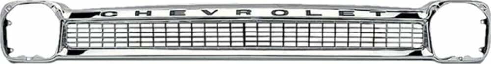 1964-66 Chevrolet C/K Series Truck; Grille Shell-Chrome-W/ Letters-64