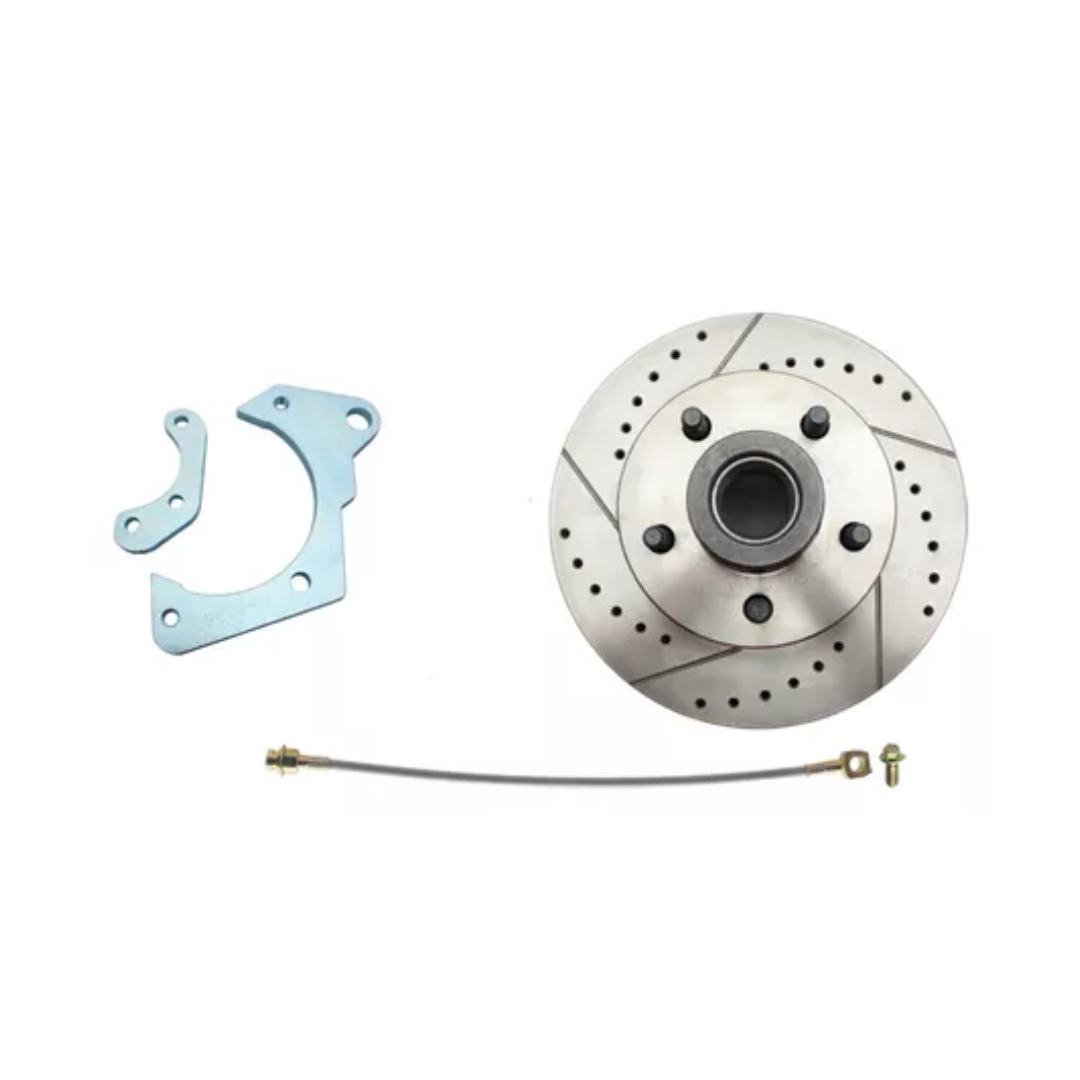 1965-1968 GM Full Size Disc Brake Kit Drilled/Slotted Rotors DBK6568LX Brakes MBM