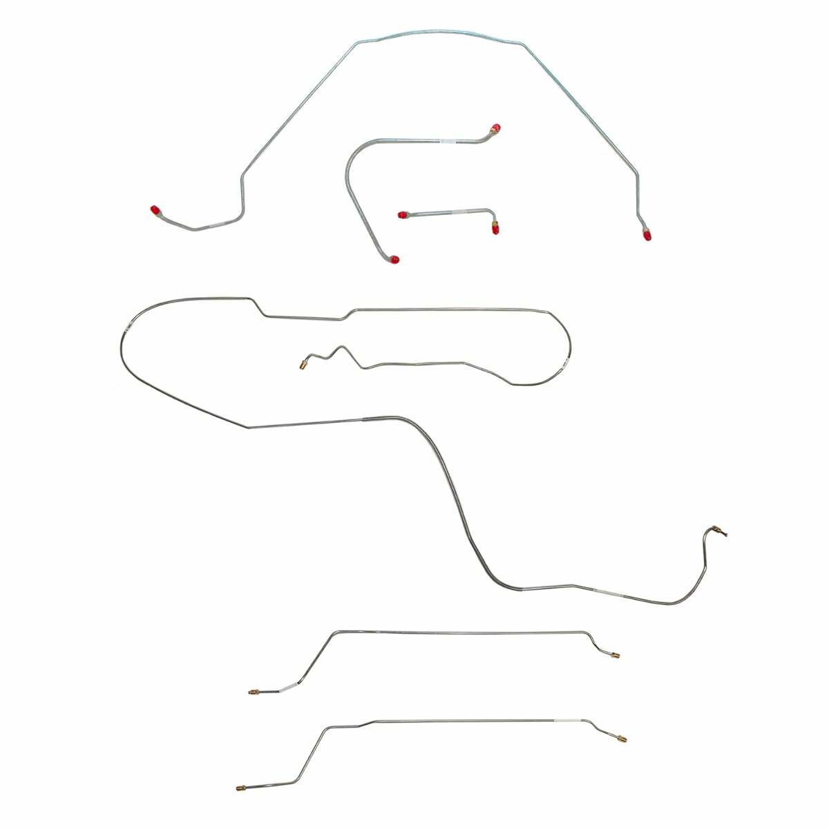 Complete Brake Line Kit for 1965 Chevy Malibu Hardtop w/Manual Drum ABS drum brakes stainless steel