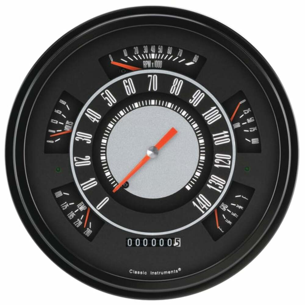 Speedometer silver