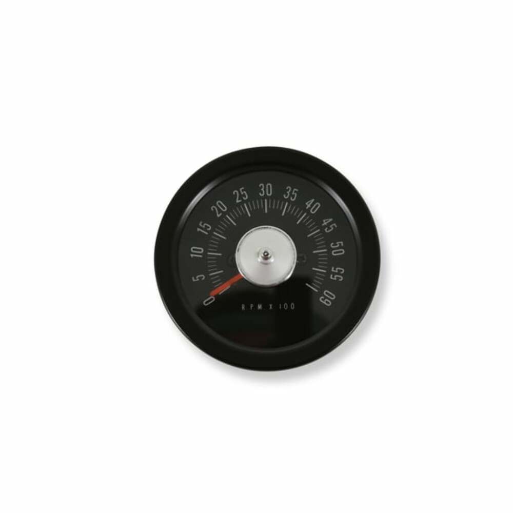 1967-1968 Ford Mustang In-Dash 6000 Rpm in-dash 8000 RPM tachometer factory style chrome C7ZZ-17360-6K Scott Drake
