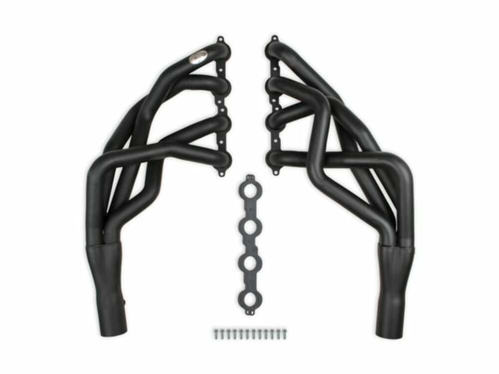 Hooker BlackHeart Fits 1967-1969 Camaro LS motor Tube 1 7/8" Long Tube Header-Painted 70101508HKR for 1967-1969 Chevy Firebird black long tube