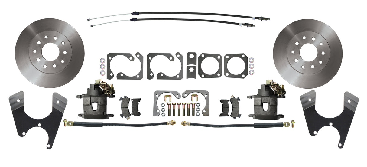 1967-1969 Camaro/Firebird Rear 10/12 Bolt Disc Brake Kit w/E-Brake DBK1012S Brakes MBM