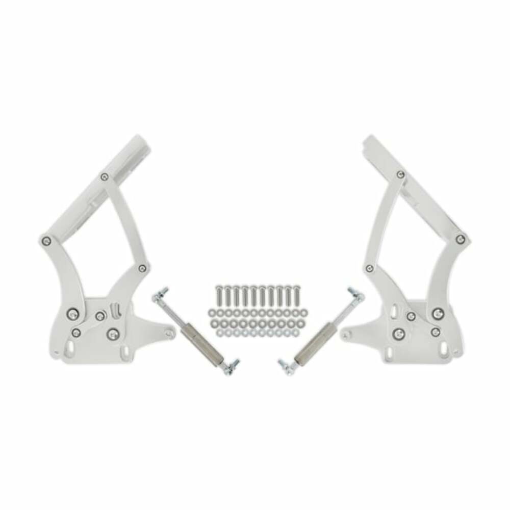 Fits 1967-1970 Mustang; Billet Hood Hinges-Polished - C7ZZ-16796-7-P muscle car stainless steel aluminum