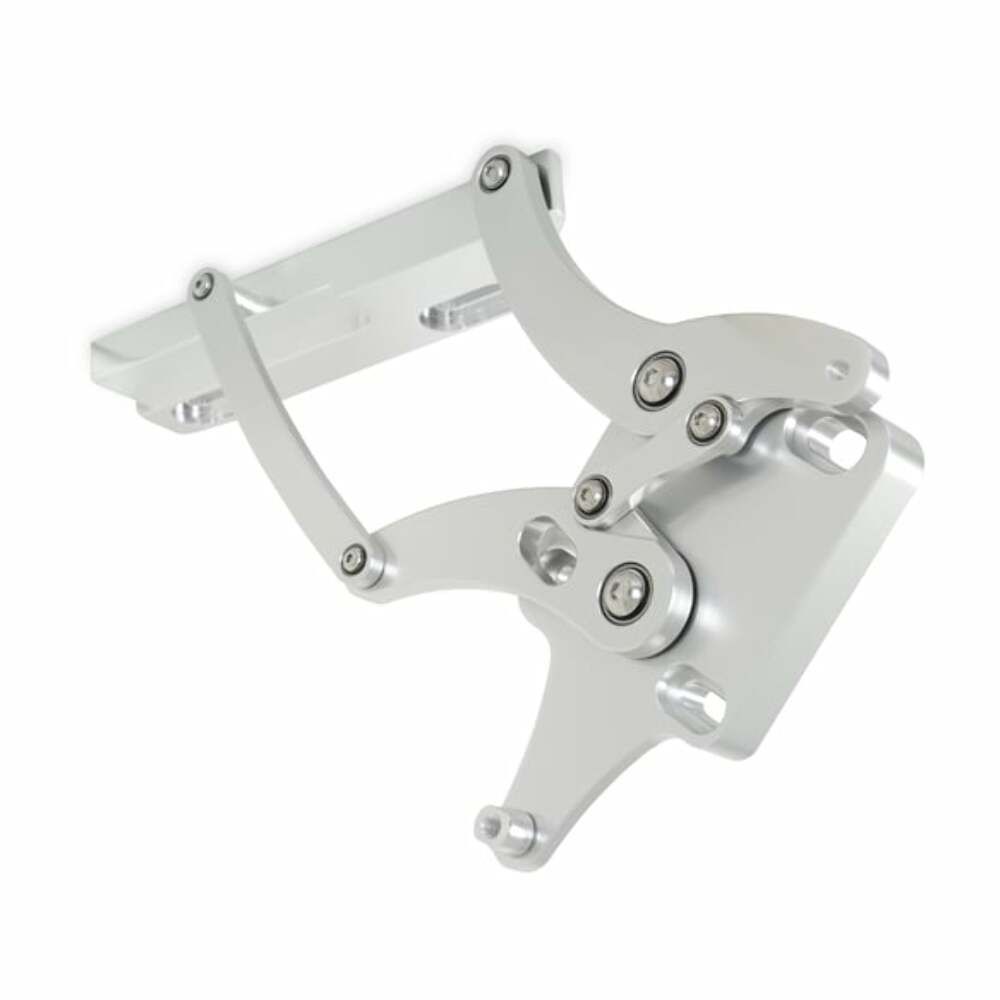 Fits 1967-1970 Mustang; Billet Hood Hinges-Polished - C7ZZ-16796-7-P muscle car