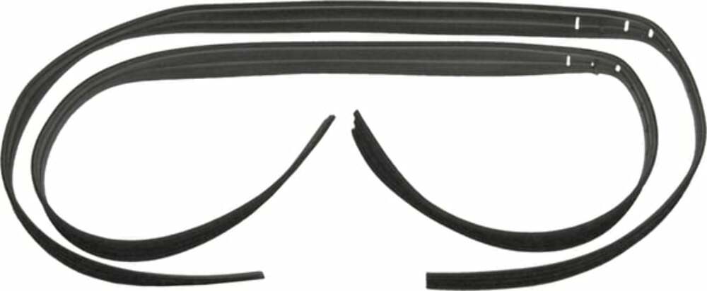 1967-1972 Chevrolet Trucks; Door Glass Window Run Channel Set-67