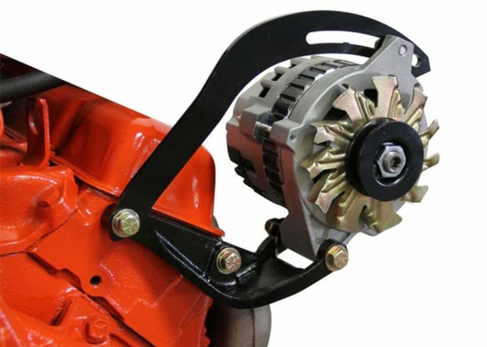 1969-1972 Chevrolet Blazer; Alternator Bracket-Small Block V8-Black ABSB072