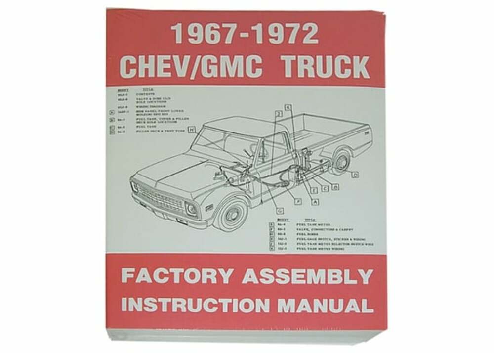 1969-1972 Chevrolet Blazer; Factory Assembly Manual LFA6772