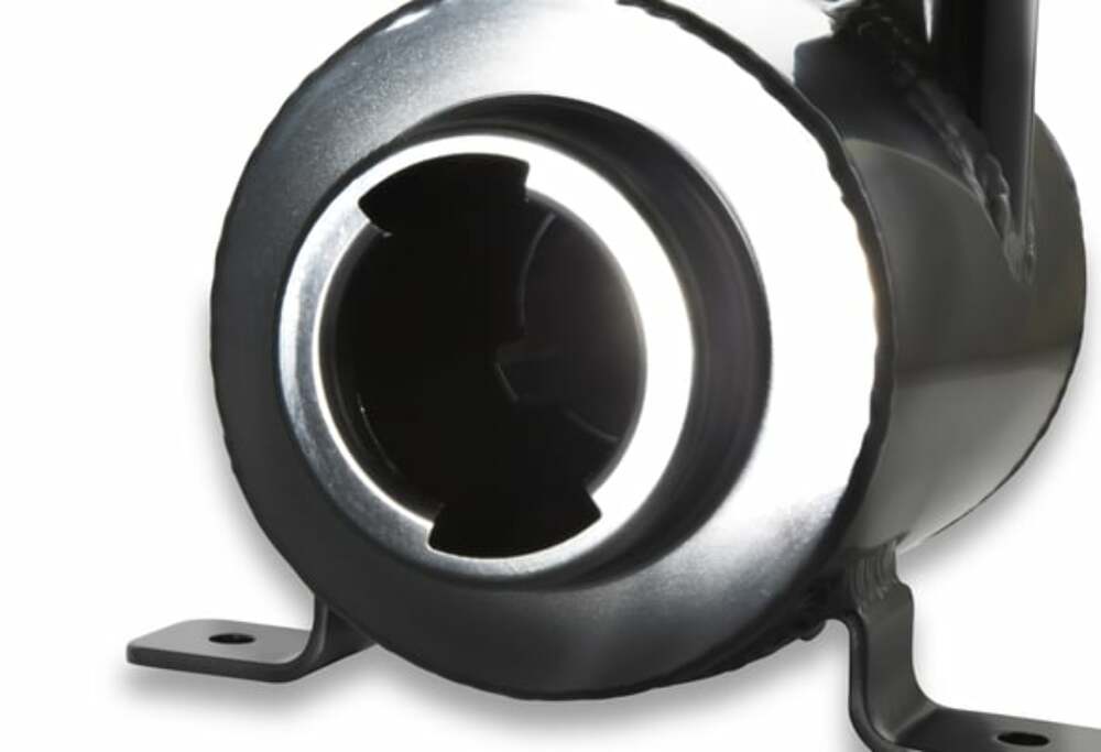 Hooker performance muffler black fits-1970-1974-dodge-challenger-power-steering-remote-reservoir-black-198-212