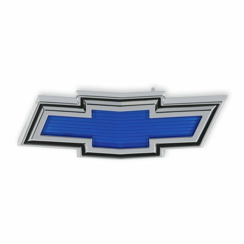 1971-1972 C/K Series Trucks; C/K Bowtie Grille Emblem - Blue 04-578 chrome