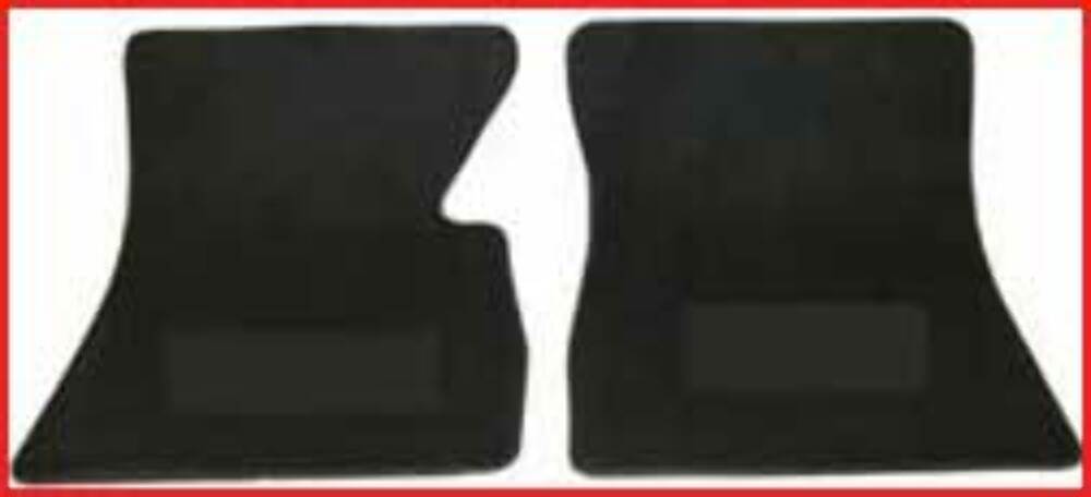 1971-1974 Chevrolet Blazer Carpet Floormats-Plain-Black-Pair EMF3000-3BLACK
