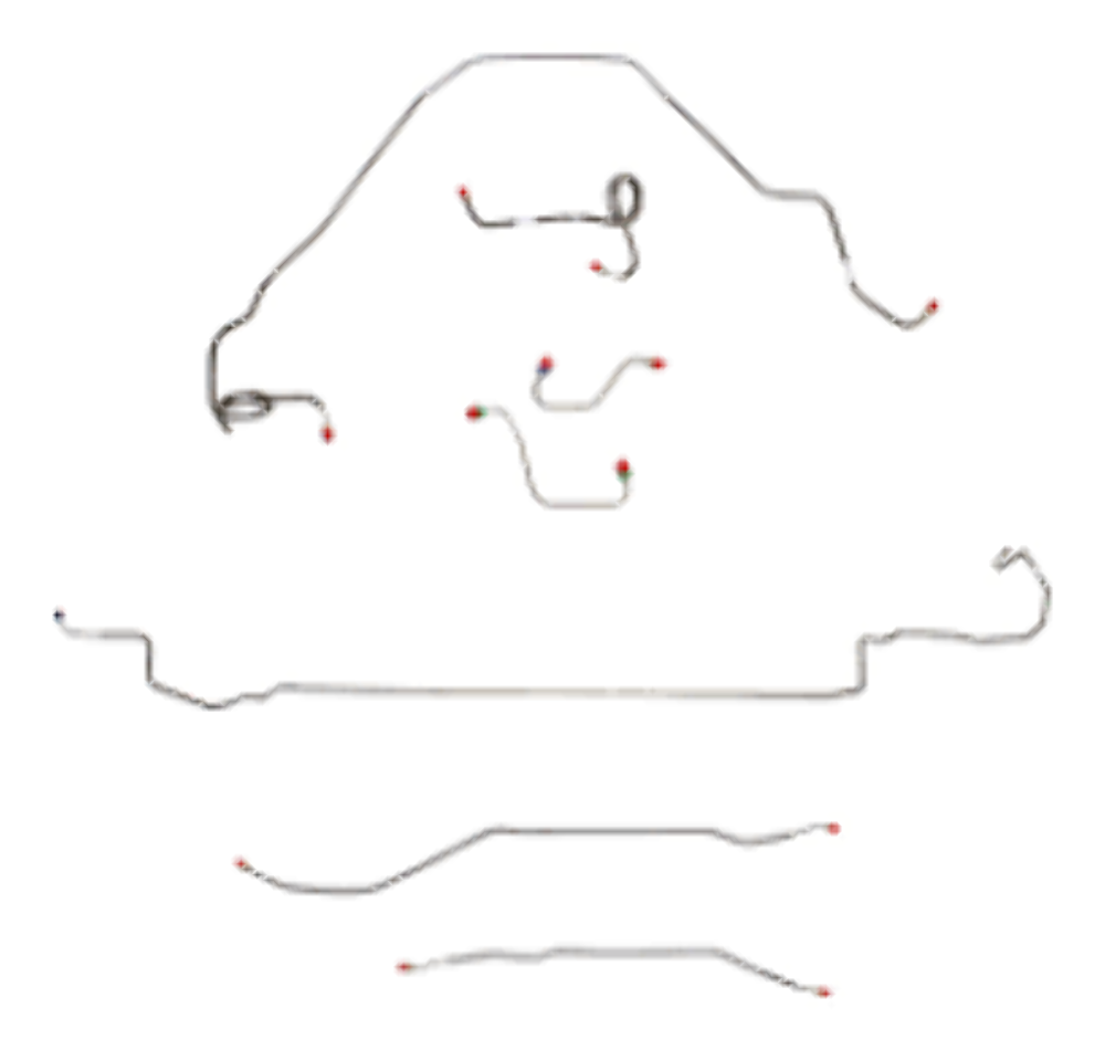 Complete Brake Line Kit for 1971-1973 Chevy Nova ABS disc brakes stainless steel