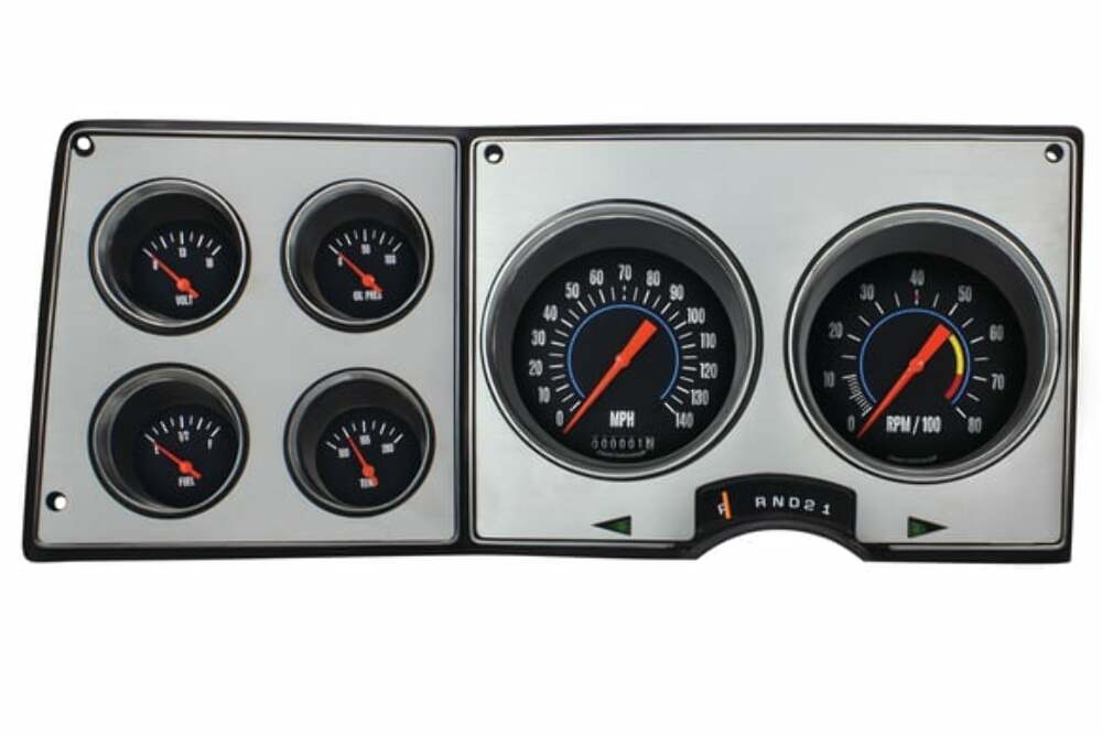1973-1974 Chevy C10 Pickup Oe Package CT73OE silver dash gauge cluster