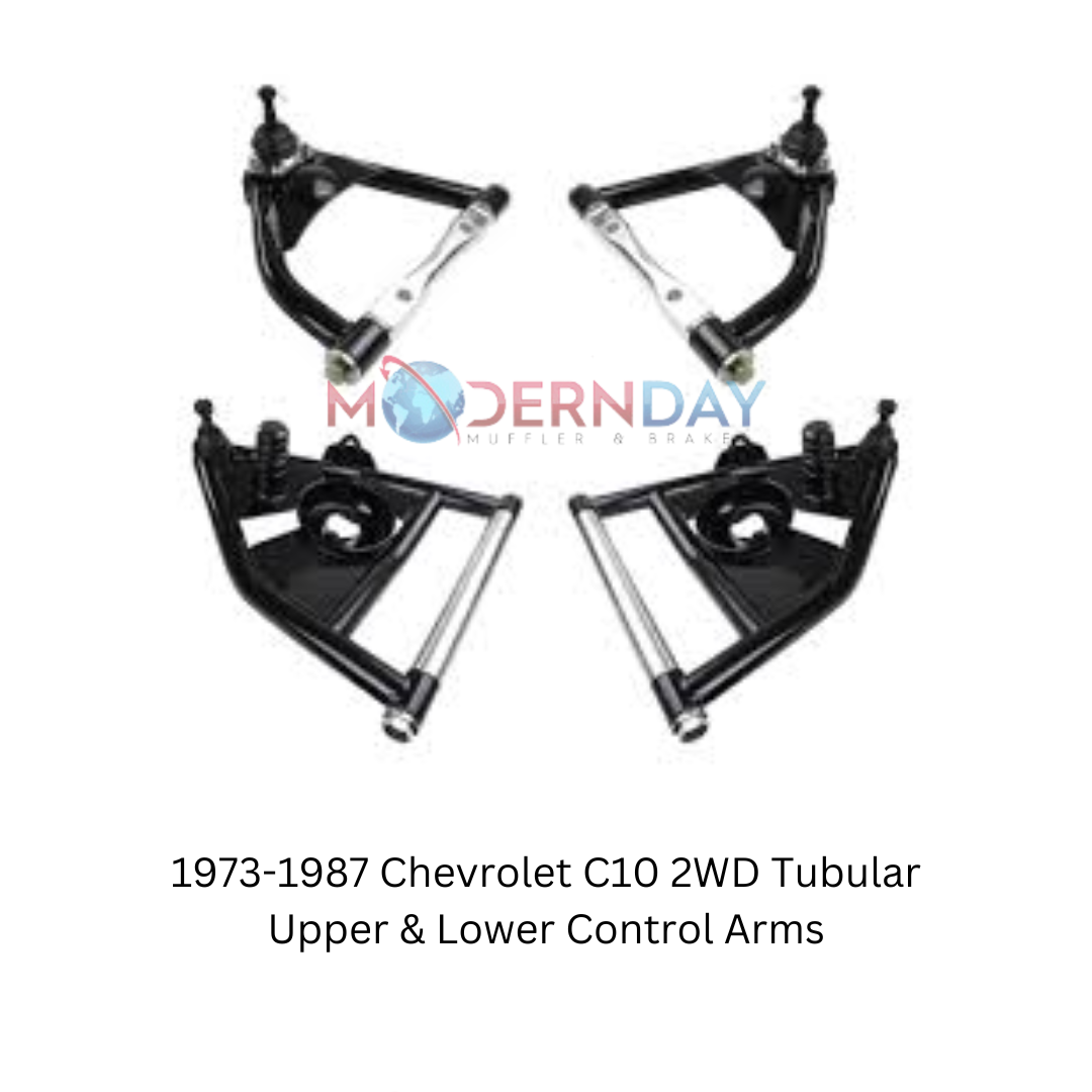 Fits 1973-1987 Chevrolet C10 2WD Tubular Upper & Lower Control Arms for 1973-1987 Chevy C10 steel black fits-1973-1987-chevrolet-c10-2wd-tubular-upper-lower-control-arms-lcauca7387