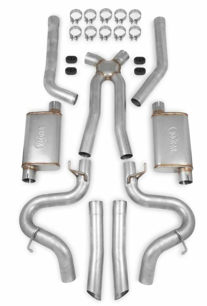 Hooker BlackHeart Fits 1979-1988 Chevrolet Monte Carlo; LS Swap Exhaust System - 70501364-RHKR for 1979-1988 Chevy black stainless steel