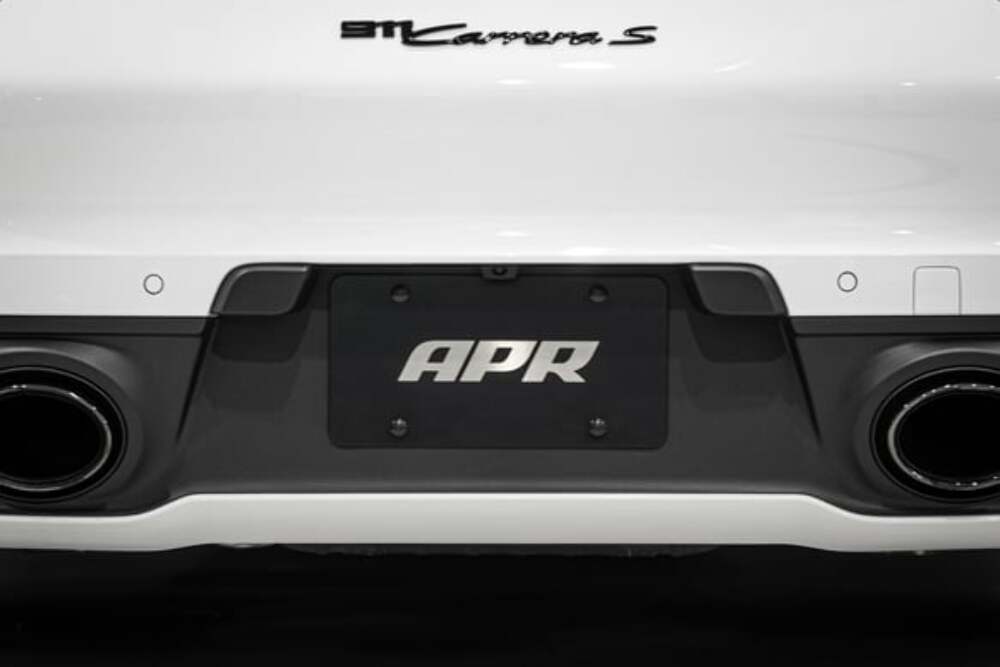 Fits 1985-2024 911 Porsche License Plate - Silver on Black for Audi and VW aluminum stainless steel