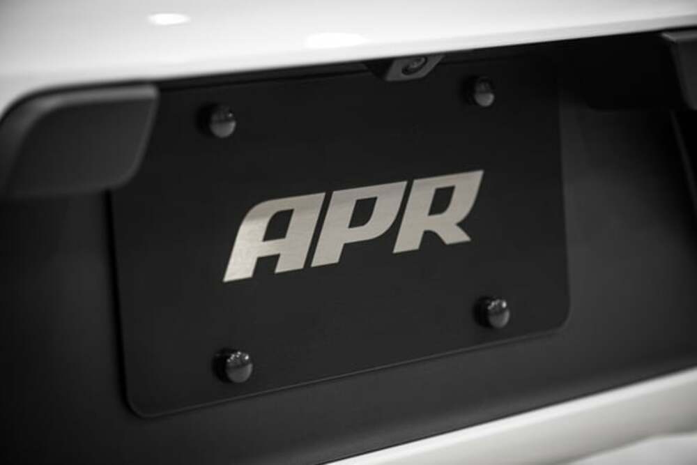 Fits 1985-2024 911 Porsche License Plate - Silver on Black for Audi and VW aluminum stainless steel