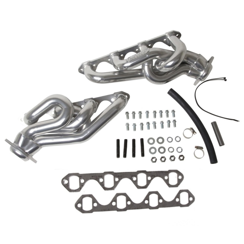 Fits 1986-1993 Mustang 5.0 1-5/8 Shorty Equal Length Headers-Silver-15120 ceramic coated polished