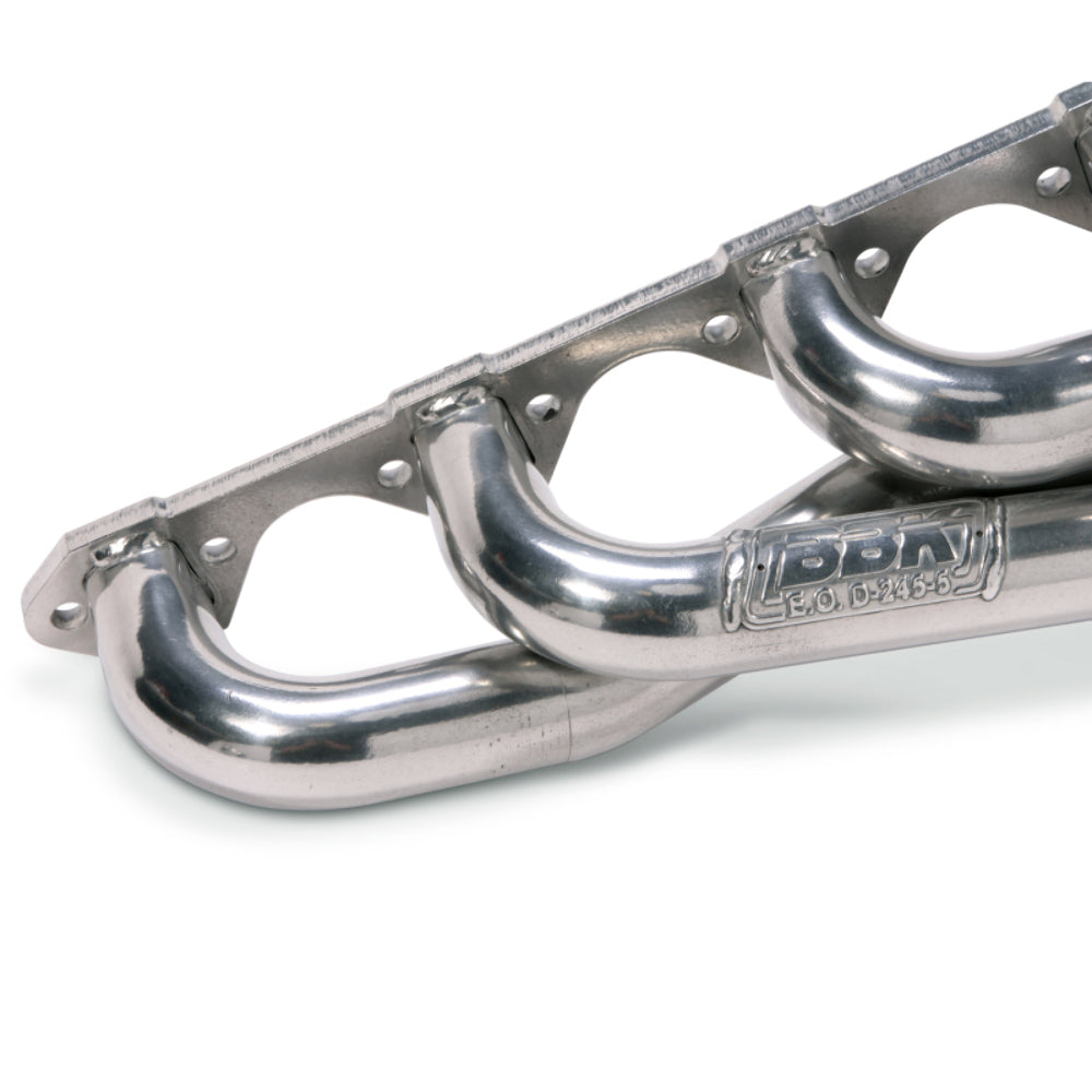 1986-1993 Ford Mustang 5.0 Shorty Headers Polished Silver Ceramic 1-5/8 15150 ceramic coated polished