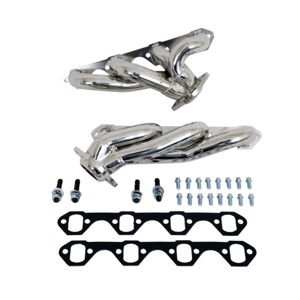 Fits 1987-95 Ford F150 302 1-5/8 Shorty Exhaust Headers (Titanium Ceramic)-3510 for 1987-1995 Ford F-150 ceramic coated polished