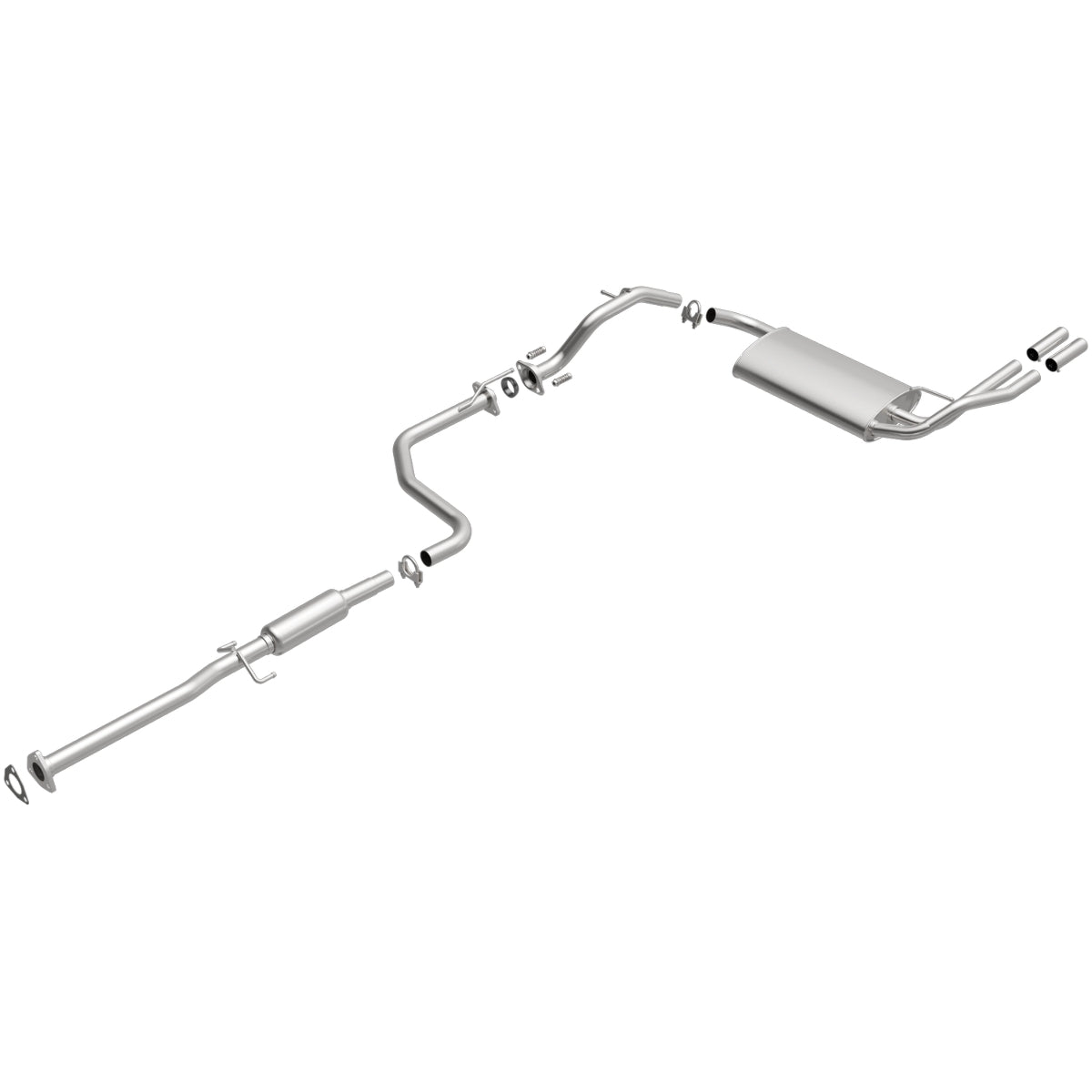 Fits 1988-1991 Honda CRX 1.6L Direct-Fit Replacement Exhaust System 106-0359 aluminized steel