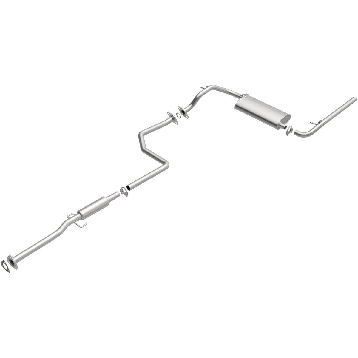 Fits 1990-1991 Honda Civic 1.5L Direct-Fit Replacement Exhaust System 106-0353 aluminized steel