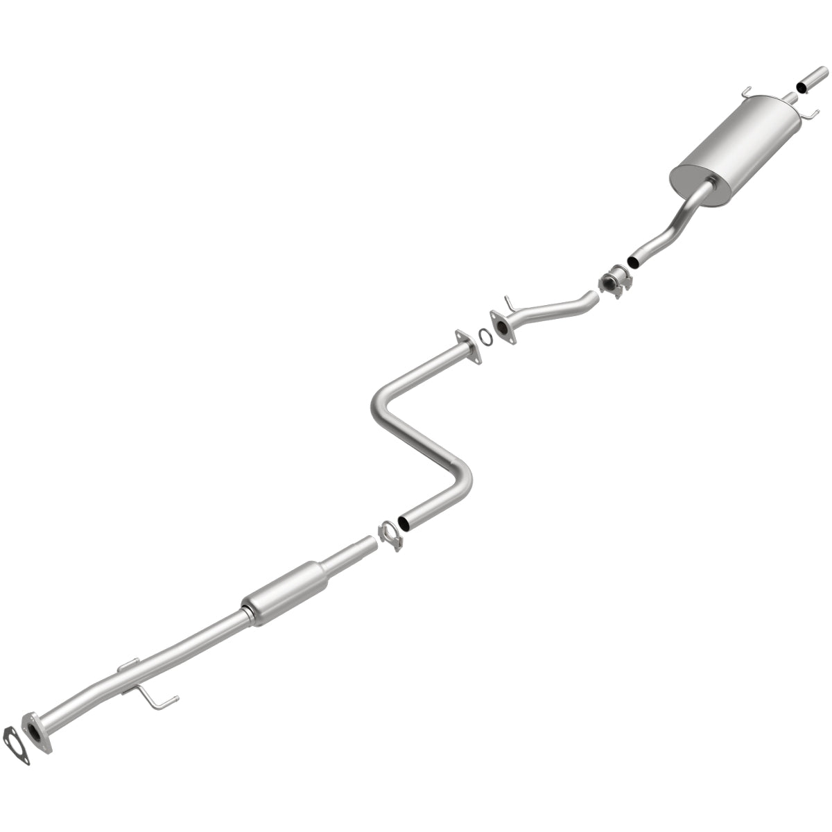 Fits 1990-1993 Honda Accord 2.2L Direct-Fit Replacement Exhaust System 106-0410 aluminized steel