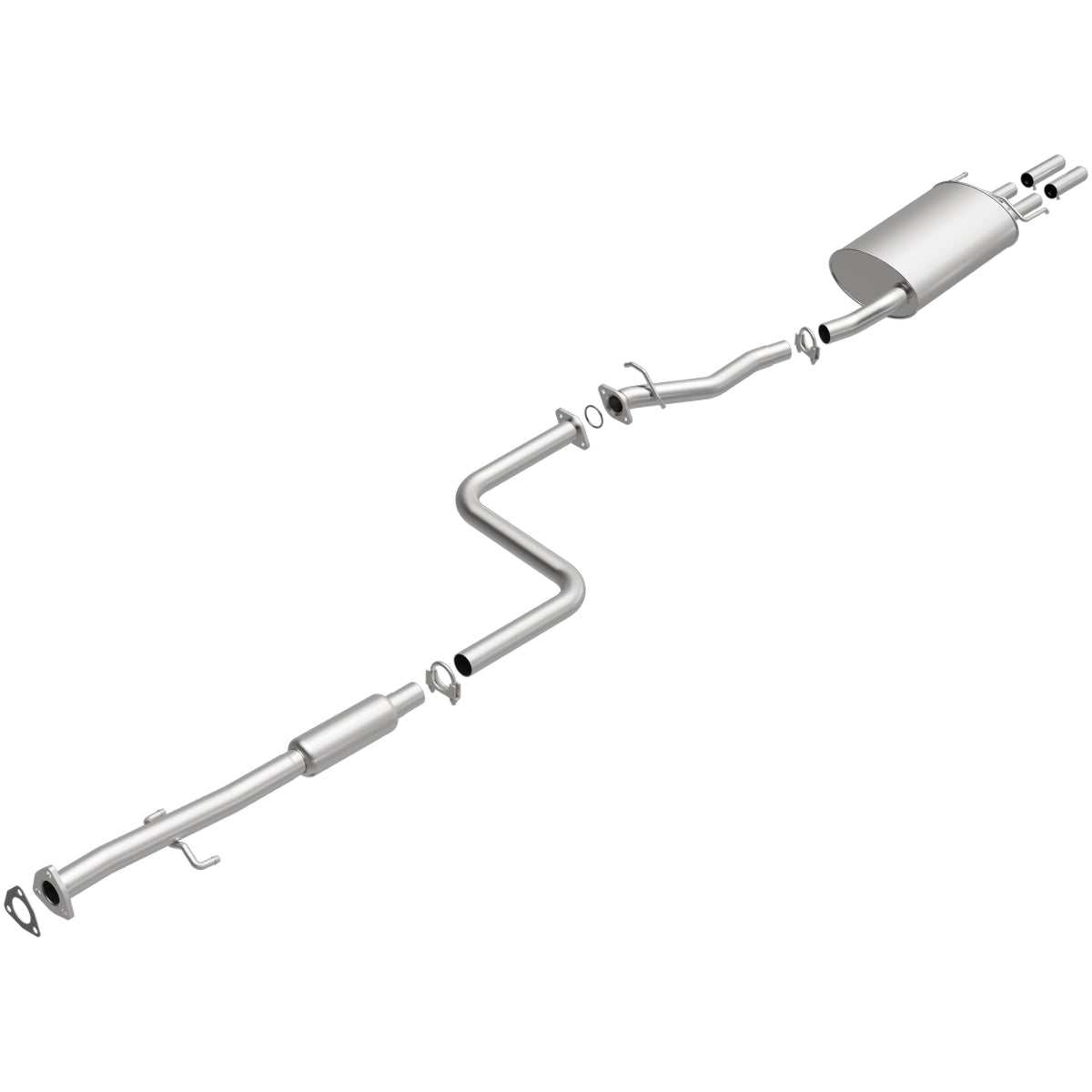 Fits 1992-1993 Honda Accord 2.2L Direct-Fit Replacement Exhaust System 106-0377 aluminized steel