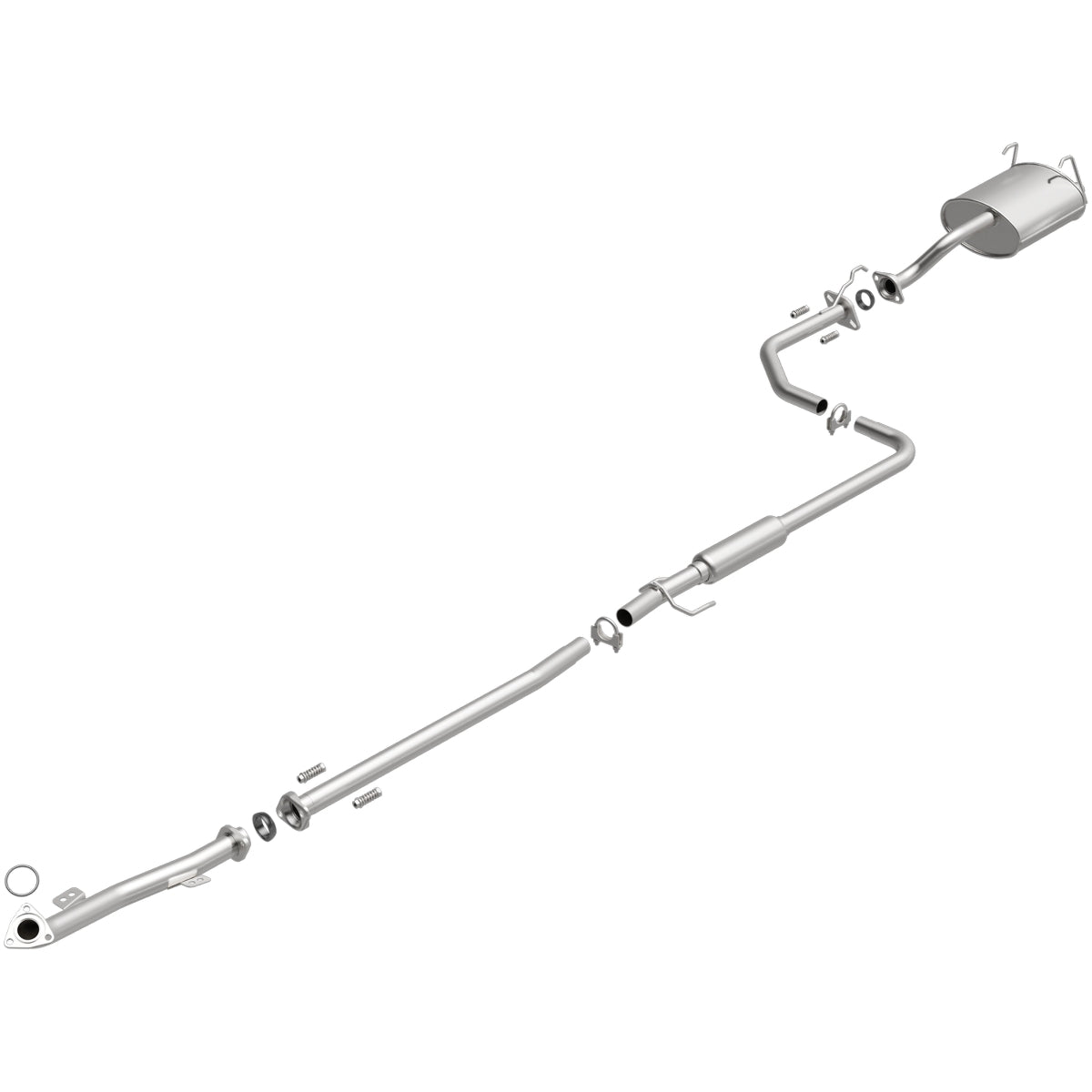 Fits 1992-1995 Honda Civic 1.5L Direct-Fit Replacement Exhaust System 106-0215 aluminized steel