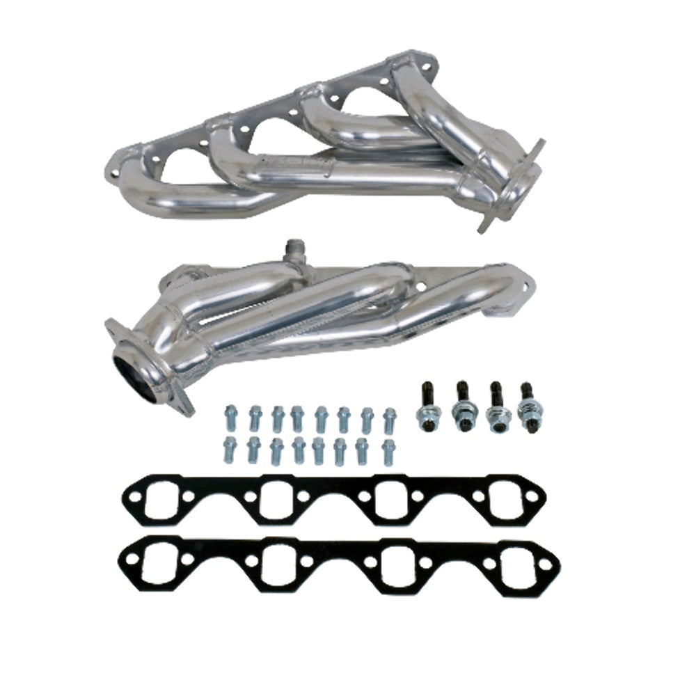t Fits 1994-1995 Mustang 5.0 1-5/8 Shorty Un Equal Length Headers-Silver-15250 BBK Performance