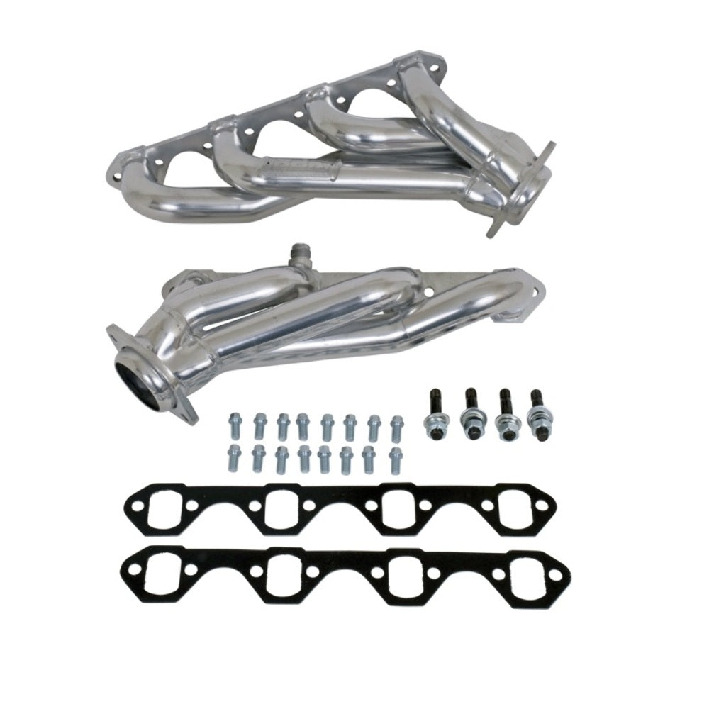 t Fits 1994-1995 Mustang 5.0 1-5/8 Shorty Un Equal Length Headers-Silver-15250 BBK Performance