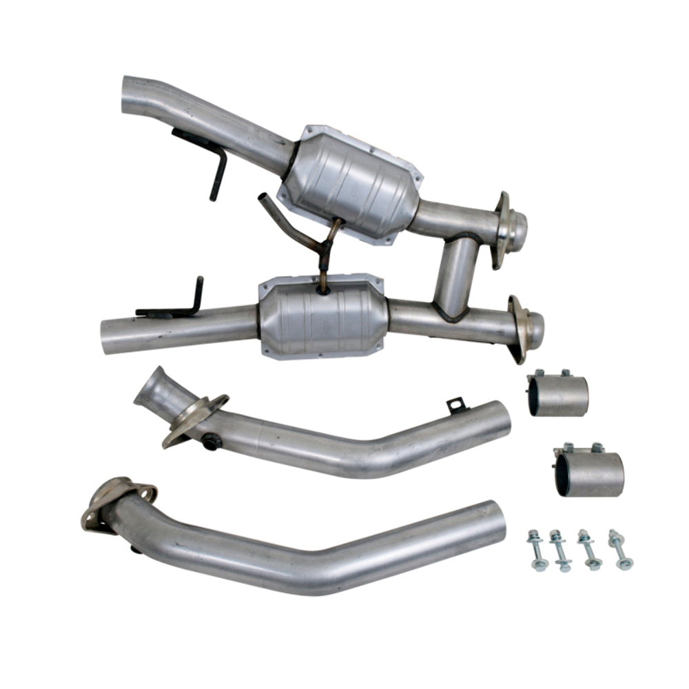 Fits 1994-1995 Mustang GT 2.5 Full H Pipe w/High Flow Catalytic Converters-1563
