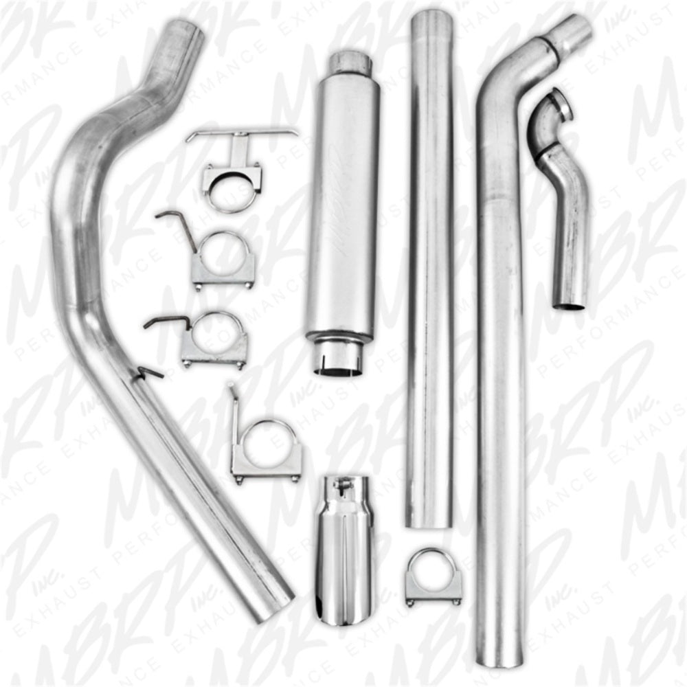 MBRP turbo-back exhaust system fits 1994-1997 Ford F-350 single side exit aluminized steel S6218AL