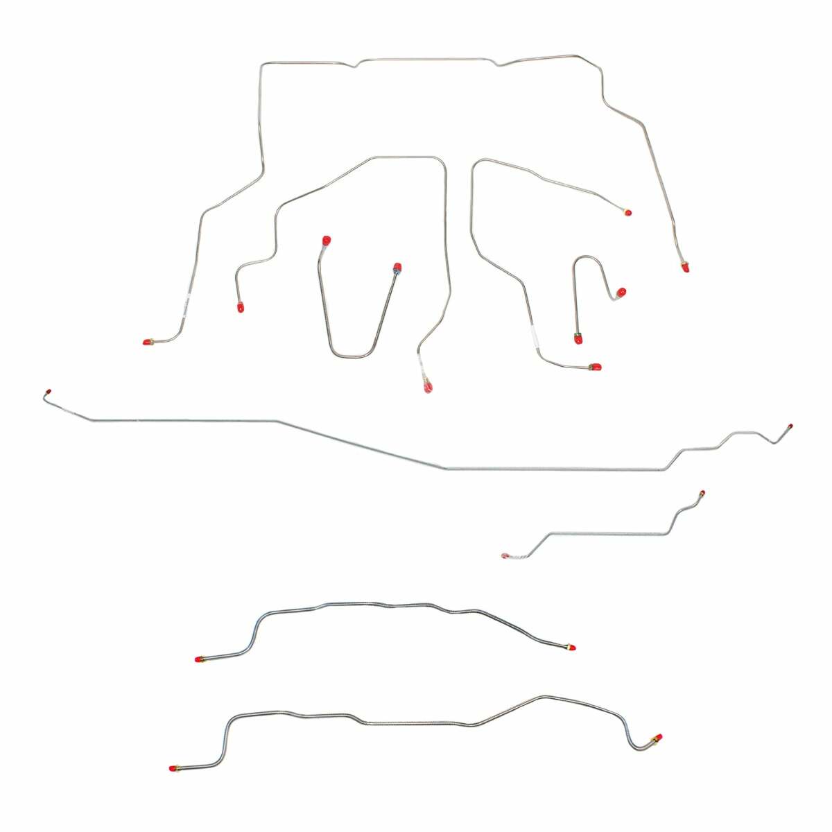 Complete Brake Line Kit for 1995-1999 GMC Yukon, ; ABS 4WD stainless steel