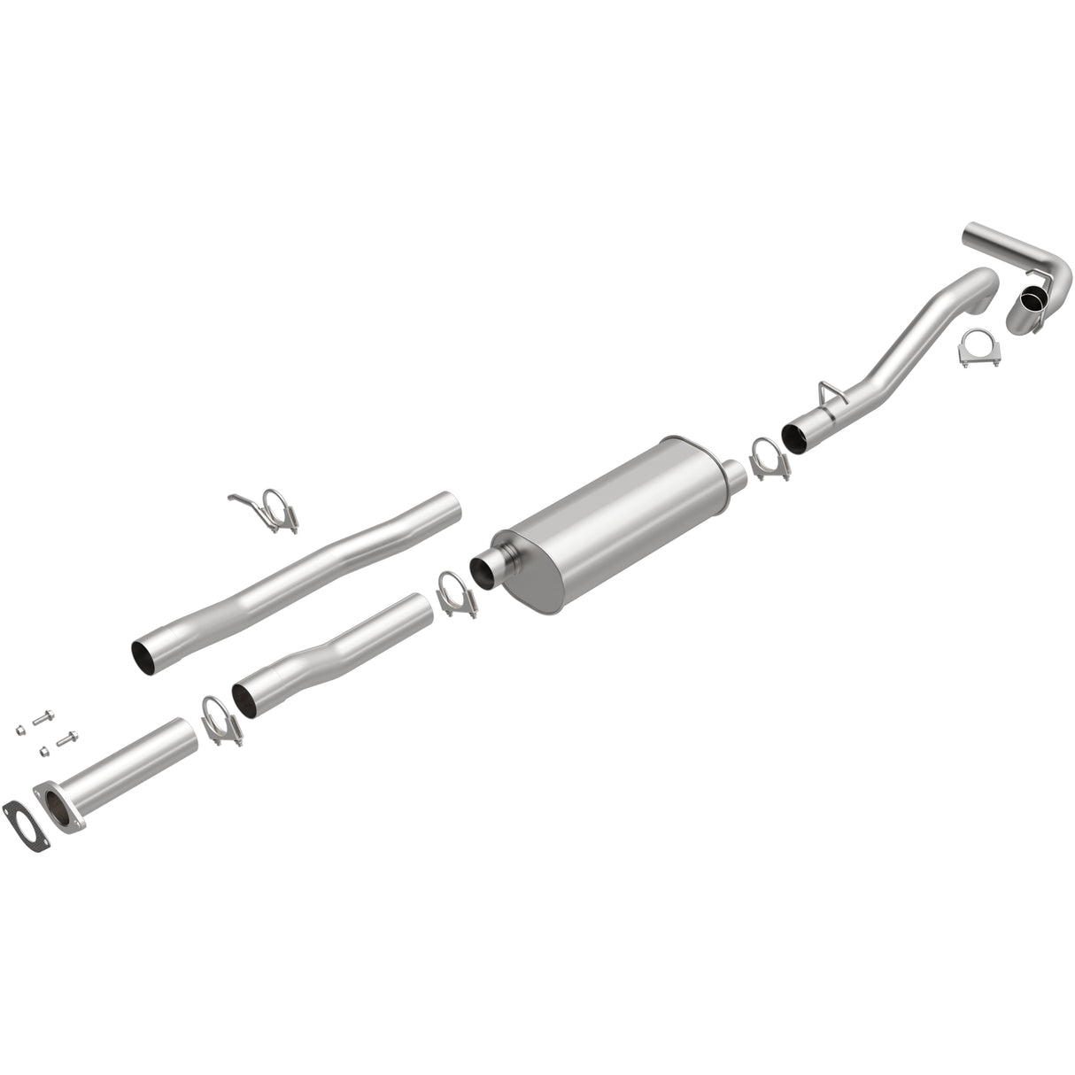 Fits 1996-1998 GMC K1500 Direct-Fit Replacement Exhaust System 106-0513 aluminized steel