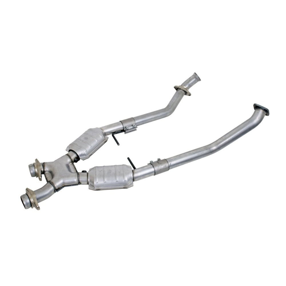 t Fits 1996-1998 Mustang GT 2.5 Full X Pipe W/Catalytic Converters-1666 BBK Performance
