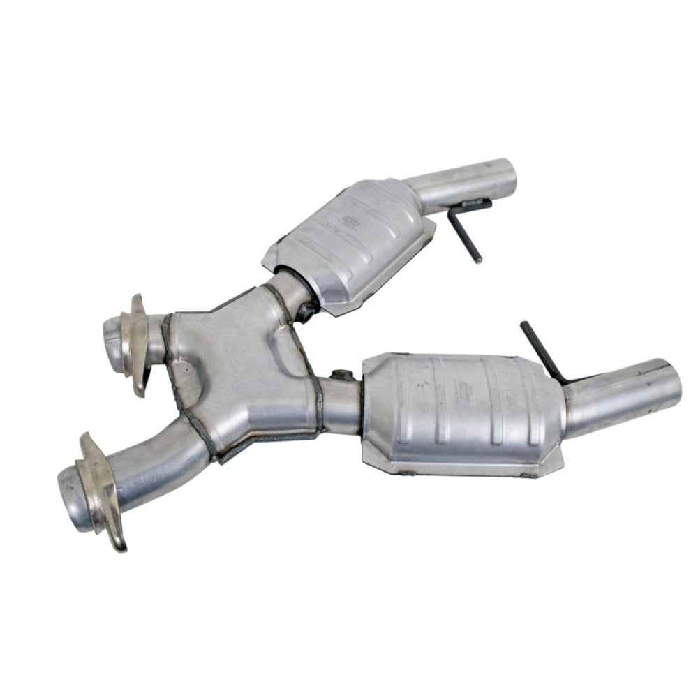 t Fits 1996-1998 Mustang GT 2.5 Full X Pipe W/Catalytic Converters-1666 BBK Performance
