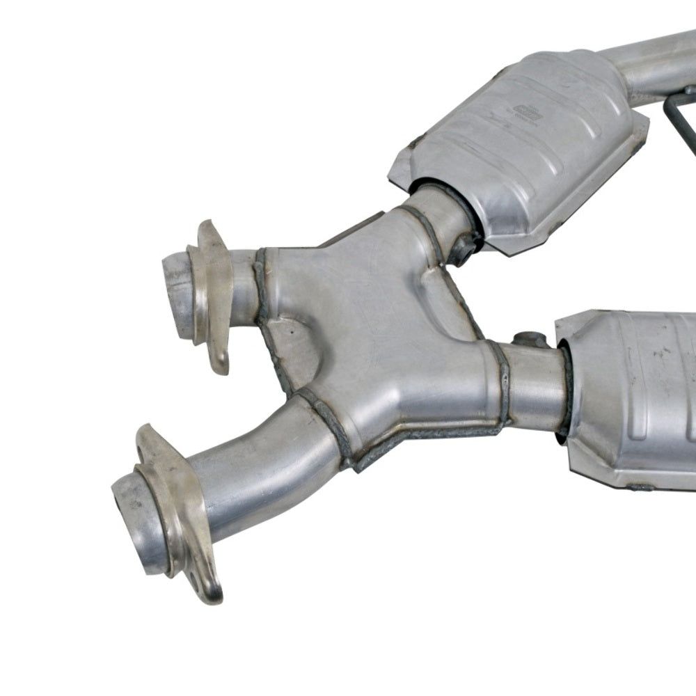 t Fits 1996-1998 Mustang GT 2.5 Full X Pipe W/Catalytic Converters-1666 BBK Performance