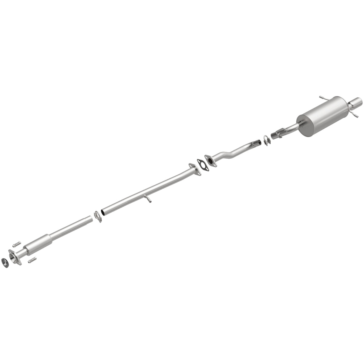 Fits 1996-1999 Subaru Legacy Direct-Fit Replacement Exhaust System 106-0518 aluminized steel