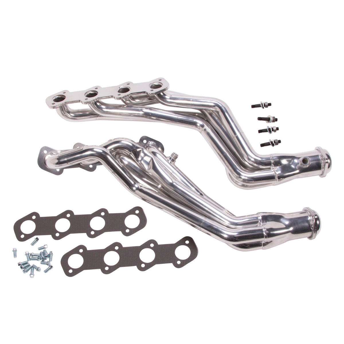 Fits 1996-2004 Mustang 4.6L 2V GT/Bullit 1-5/8 Long Tube Headers-Silver-15410 for 1996-2004 Ford Mustang ceramic coated polished