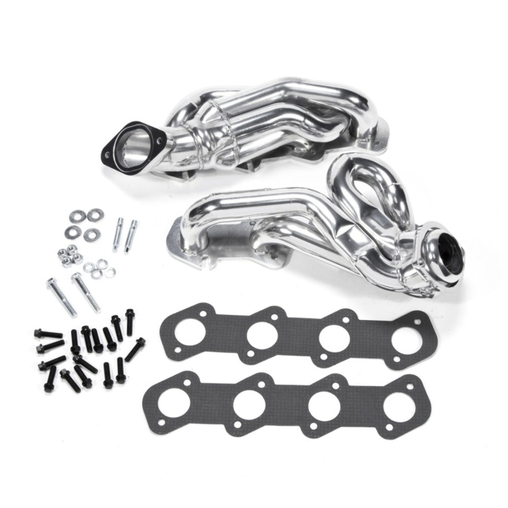 Fits 1996-2004 Mustang GT 1-5/8 Shorty Tuned Length Exhaust Headers-Silver-16150 ceramic coated polished