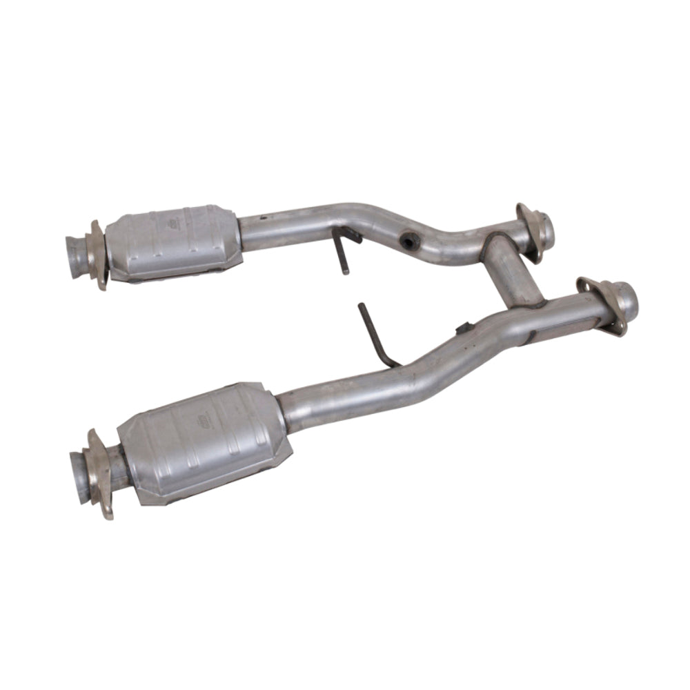 Fits 1996-2004 Mustang GT/Cobra/Mach 1 2.5 Short Mid H Pipe W/Converters 1538